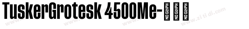 TuskerGrotesk 4500Me字体转换